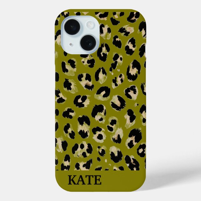 Leoparddruck Case-Mate iPhone Hülle (Rückseite)