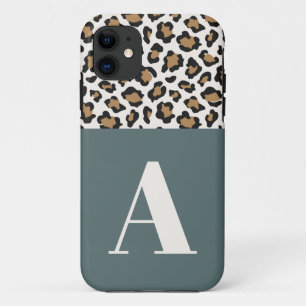 Leoparddruck Ersttypografie fett moderner Chic Case-Mate iPhone Hülle