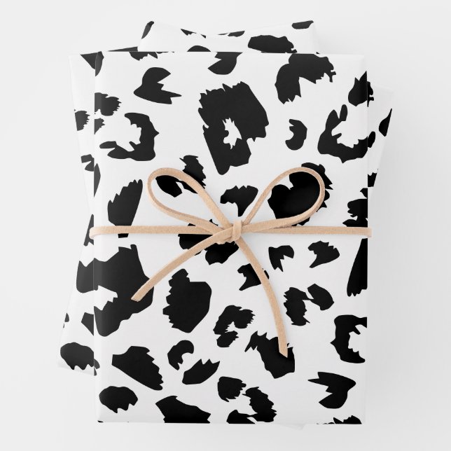 Leoparddruck Geschenkpapier Set (Beispiel)