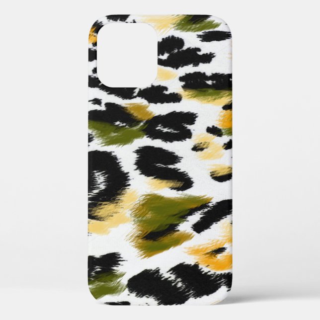 Leoparddruck: Hintergrund für Tiertexte Case-Mate iPhone Hülle (Rückseite)