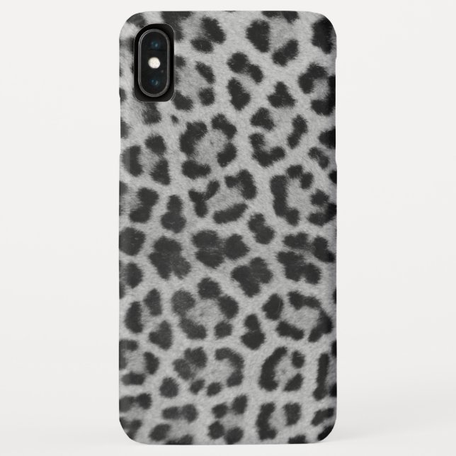 Leoparddruck in Schwarz und Weiß Case-Mate iPhone Hülle (Rückseite)