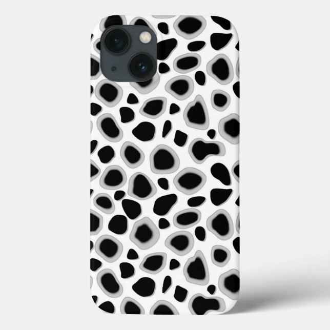 Leoparddruck - Schwarz und Weiß Case-Mate iPhone Hülle (Rückseite)