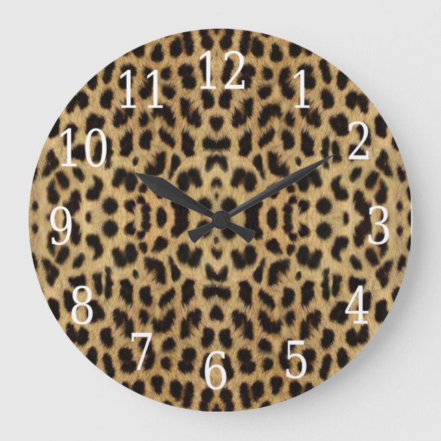 Leoparddruck Uhr (Vorderseite)
