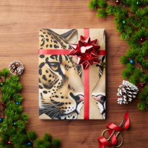 Leoparden Blick: Ein Portrait der Wildnis Geschenkpapier