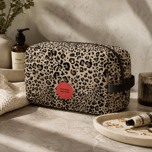 Leoparden-Druck-Kosmetiktasche Stylische Kosmeti Waschbeutel