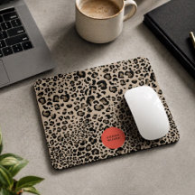Leoparden-Druck-Mauspad | Stylische Mauspadteppich