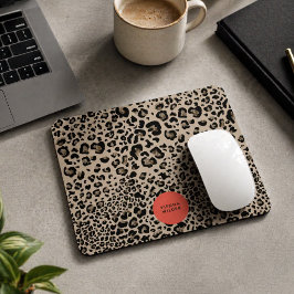 Leoparden-Druck-Mauspad | Stylische Mauspadteppich Mousepad