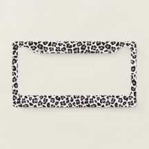 Leoparden-Druck-Skin-Textur-Muster Schwarz & Weiß