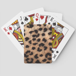 Leoparden Gepard Tierprint Mädchenhaft Modern Tren Spielkarten