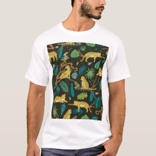 Leoparden im Dschungel: Vintage Wild T-Shirt