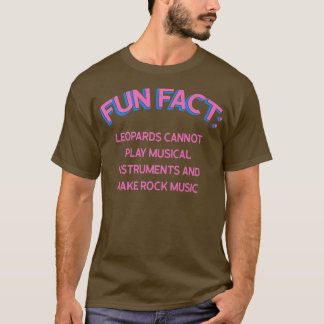 Leoparden können Rockmusik nicht zum lustigen Tier T-Shirt