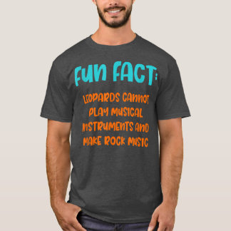 Leoparden können Rockmusik nicht zum lustigen Tier T-Shirt