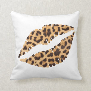 Leoparden-Lippen-Kissen Kissen