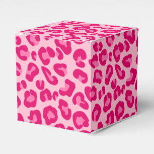 Leoparden, Pastellrosa, Hot Pink und Fuchsia Geschenkschachtel