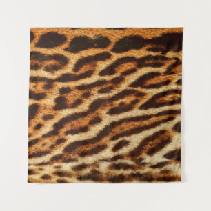 Leoparden Pelztexturen. Tierdruck Wandteppich