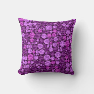 Leoparden-Polka-Punktmuster Lila und violett Kissen