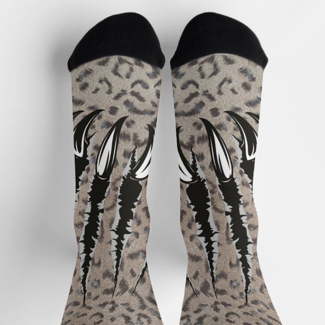 Leoparden Socken (Oben)
