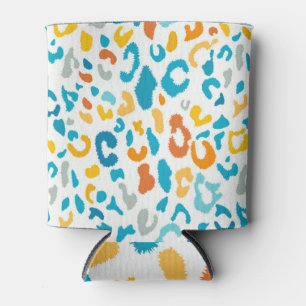 Leoparden Spots: Farbige Vintage Textur. Dosenkühler