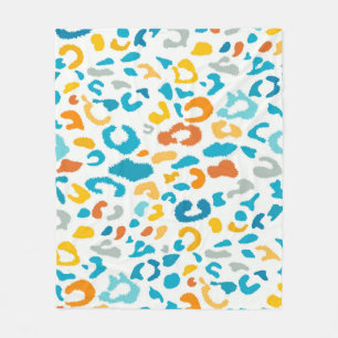 Leoparden Spots: Farbige Vintage Textur. Fleecedecke