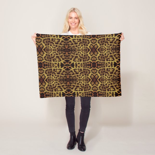 Leoparden-Tierdruck-Decke Fleecedecke (Beispiel)