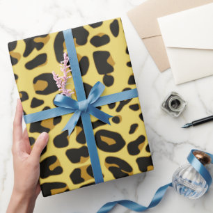 Leoparden-Tierhaut-Musterdruck Geschenkpapier