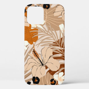 Leoparden tropische Blätter Hibiskus Blume nahtlos Case-Mate iPhone Hülle