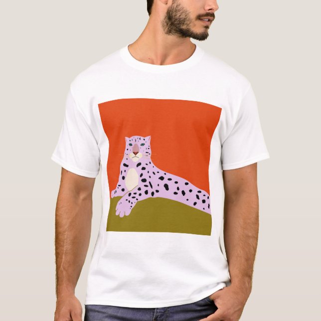 Leoparden und Blick auf uns T-Shirt (Vorderseite)