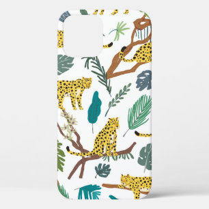 Leoparden wild lebende Tiere im Urwald von Hand ge Case-Mate iPhone Hülle