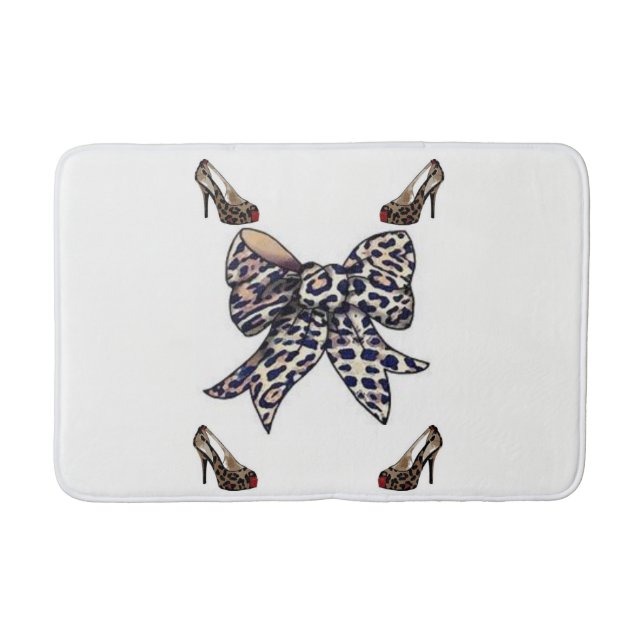 Leopardenbadewanne Badematte (Vorderseite)