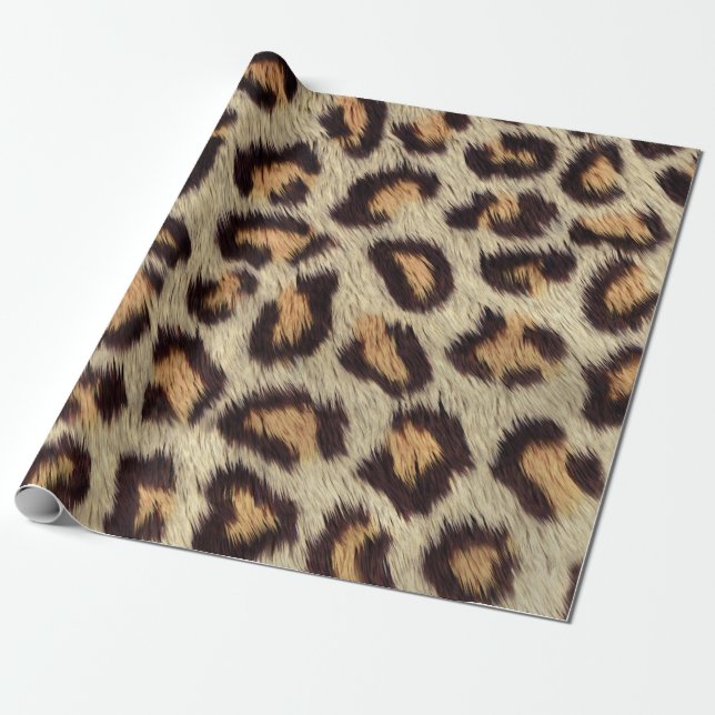 Leopardenblatt mit braunen Flecken Geschenkpapier (Ungerollt)