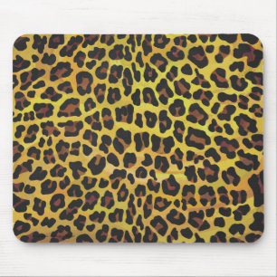 Leopardenbraun und Gelb Mousepad