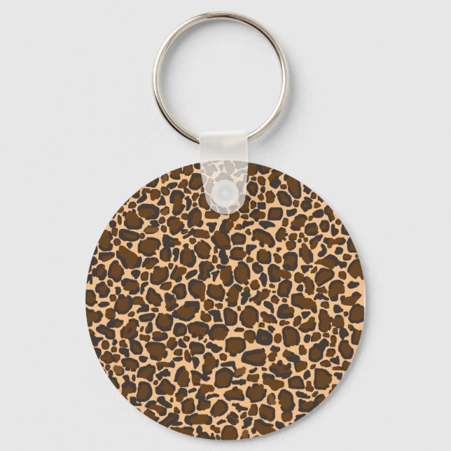 Leopardendesign Schlüsselanhänger (Vorderseite)