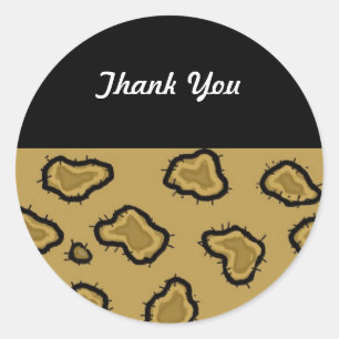 Leopardendruck Danke Sticker