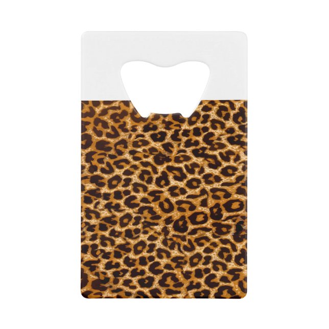 Leopardendruck, Gepard, Rosa, Girl Geldbeutel Flaschenöffner (Vorderseite)