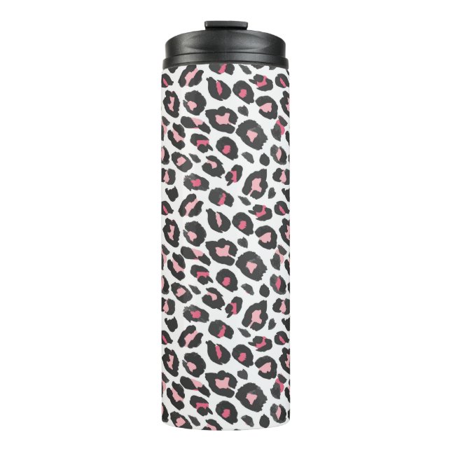 Leopardendruck, Gepard, Rosa, Girl Thermosbecher (Vorderseite)