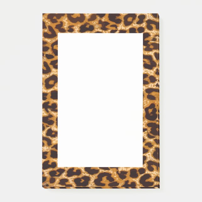 Leopardendruck, Geparden Post-it Klebezettel (Vorderseite)