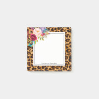 Leopardendruck, Geparden-Trend, Blumen, süß,