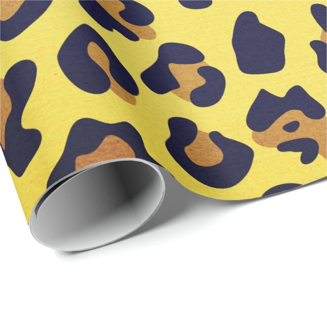 Leopardendruck Geschenkpapier (Rolleneckpunkt)