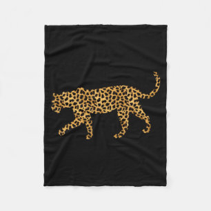 Leopardendruck Panther Tierliebhaber Geschenk für Fleecedecke