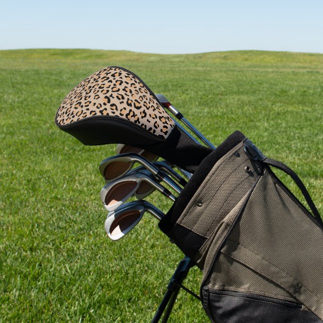 Leopardendrucke, Leoparden, Braunleopard Golf Headcover (In SItu)