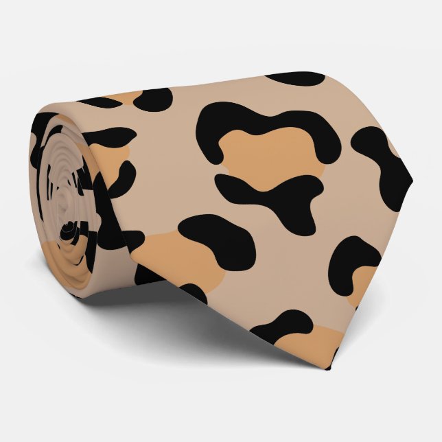 Leopardendrucke, Leoparden, Braunleopard Krawatte (Gerollt)