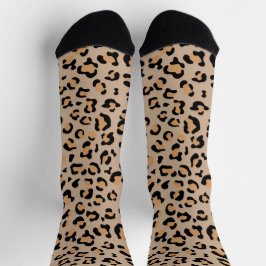 Leopardendrucke, Leoparden, Braunleopard Socken