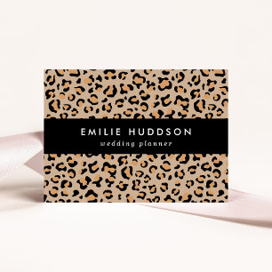 Leopardendrucke, Leoparden, Braunleopard Visitenkarte