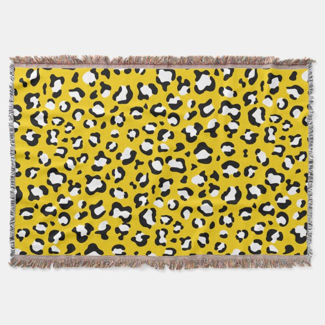 Leopardendrucke, Leoparden, Gelbleopard Decke (Vorderseite)