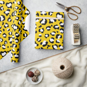Leopardendrucke, Leoparden, Gelbleopard Geschenkpapier