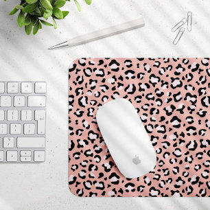 Leopardendrucke, Leoparden, rosa Leoparden Mousepad