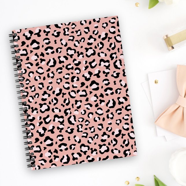 Leopardendrucke, Leoparden, rosa Leoparden Notizblock (Von Creator hochgeladen)
