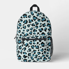 Leopardendrucke, Leoparden-Spots, Blauer Leopard Bedruckter Rucksack