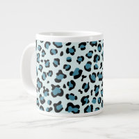 Leopardendrucke, Leoparden-Spots, Blauer Leopard