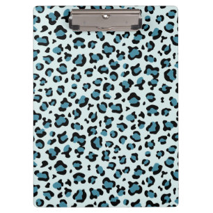 Leopardendrucke, Leoparden-Spots, Blauer Leopard Klemmbrett